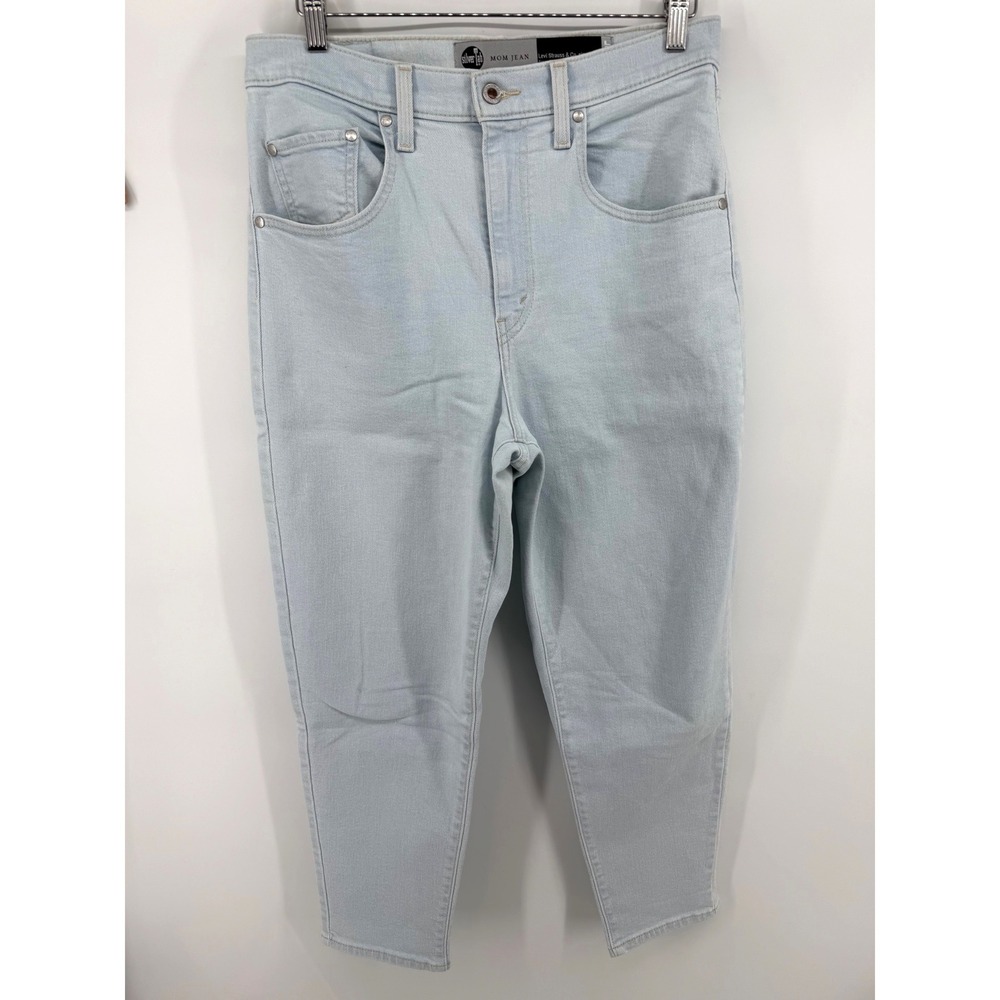 Levi's SilverTab Mom Jeans Light Wash High Rise Tapered Leg Denim W30 L27